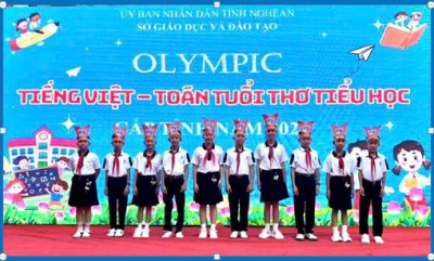 ĐỘI TUYỂN  HỌC SINH THAM GIA HỘI THI OLYMPIC TOÁN - TIẾNG VIỆT TUỔI THƠ CẤP TỈNH