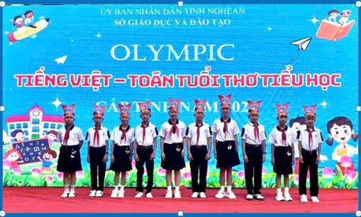 ĐỘI TUYỂN  HỌC SINH THAM GIA HỘI THI OLYMPIC TOÁN - TIẾNG VIỆT TUỔI THƠ CẤP TỈNH